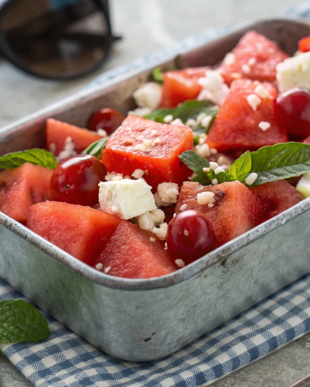 Watermelon Salad with Grapes and Citrus