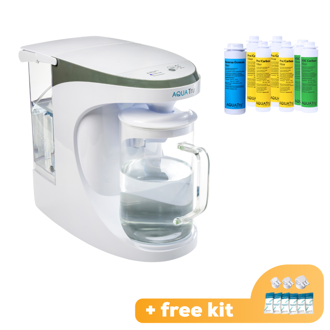 [PRE-SALE] AquaTru Carafe - Unit + 2 year Filter Pack + FREE descaling kit!