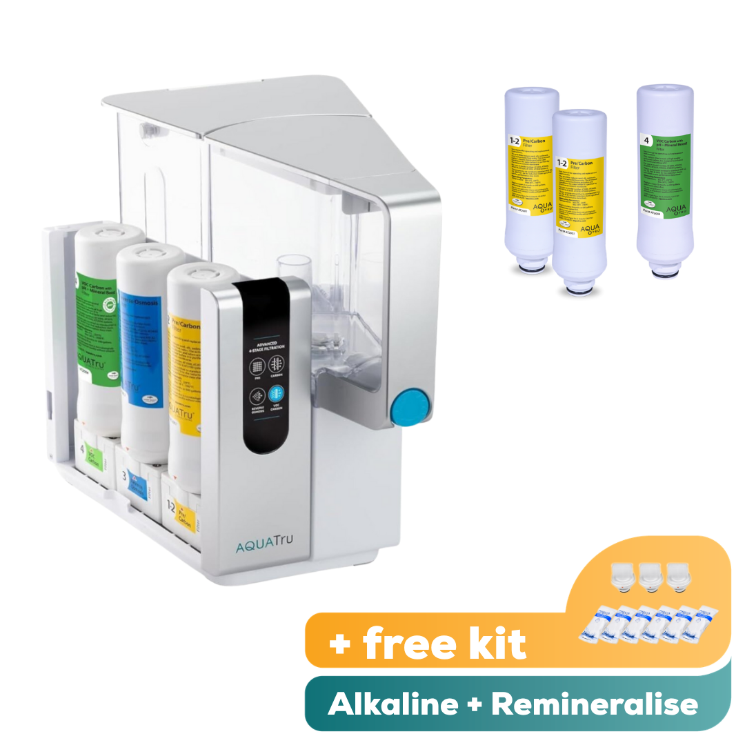 AquaTru Classic - Alkaline Unit + 1 year Filter Pack + FREE descaling kit!