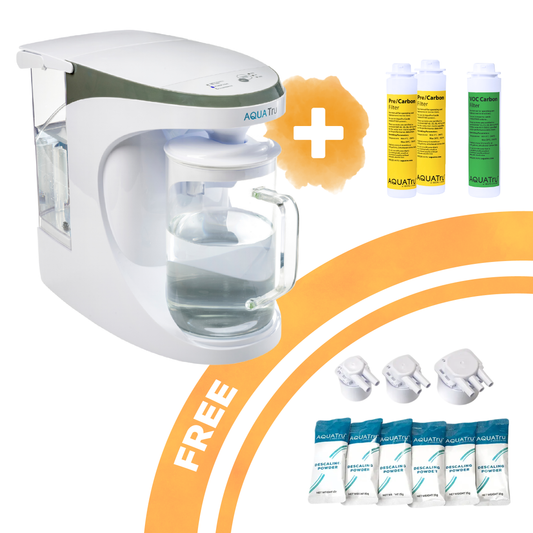 [Pre-sale] AquaTru Carafe - Unit + 1 year Filter Pack + FREE descaling kit!